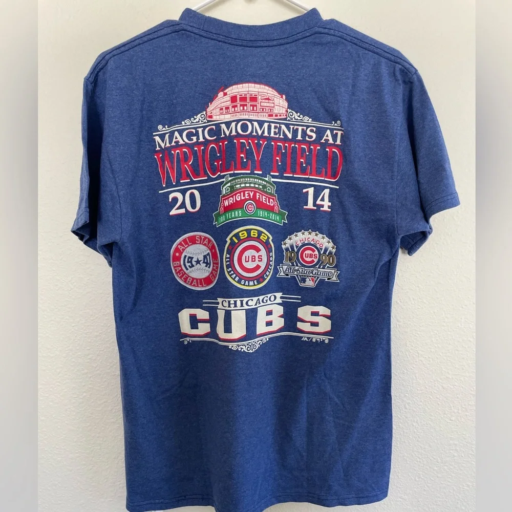 Chicago Cubs MLB Majestic Wrigley Field Magic Moments T shirt size Medium Men’s - Picture 4 of 7